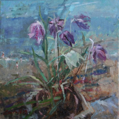 Spring Window by the Sea